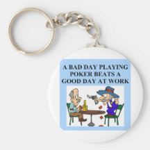 plaisanterie de joueur de jeu de poker porte-clés