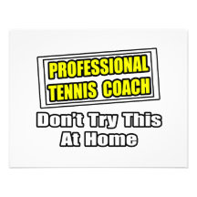 Plaisanterie d'entraîneur de tennis professionnel… bristols personnalisés