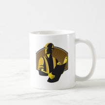 Plan de bâtiment de travailleur d'ingénieur de con mugs