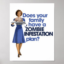 Plan d'infestation de zombi posters