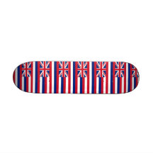 Planche à roulettes avec le drapeau d'Hawaï