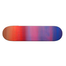 Planche à roulettes colorée de ciel de coucher du 