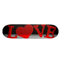 Planche à roulettes d'amour