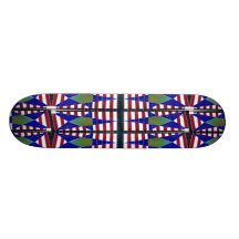 Planche à roulettes de bannière étoilée