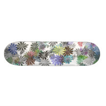 Planche à roulettes de fleur