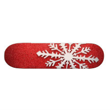 Planche à roulettes de flocon de neige
