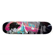 Planche à roulettes de graffiti