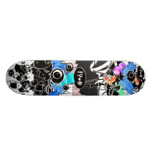 Planche à roulettes de graffiti