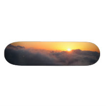 planche à roulettes de lever de soleil