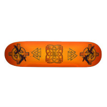 Planche à roulettes de lever de soleil de Viking