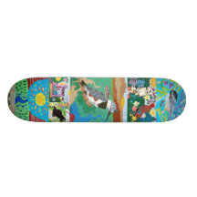 Planche à roulettes de martin-pêcheur