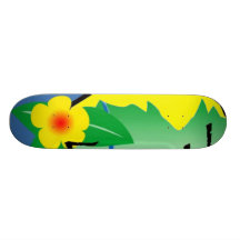 Planche à roulettes de mois de la terre