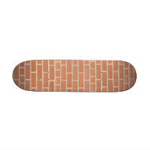 Planche à roulettes de mur de briques