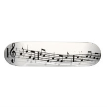 Planche à roulettes de musique