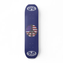 Planche à roulettes de paix des Etats-Unis