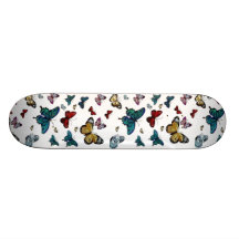 Planche à roulettes de papillons
