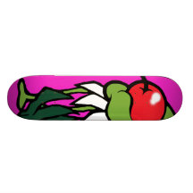 planche à roulettes de petit gâteau de zombi