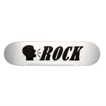 Planche à roulettes de roche