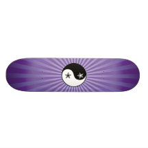 Planche à roulettes de Yin Yang de rayon de soleil