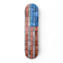 Planche à roulettes des Etats-Unis de drapeau de p