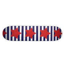 Planche à roulettes fraîche de bannière étoilée d'