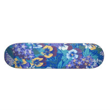 Planche à roulettes Girly florale abstraite de pou