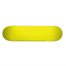 Planche à roulettes jaune lumineuse solide