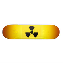 Planche à roulettes radioactive de signe