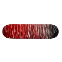 Planche à roulettes rouge de vague
