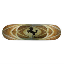 Planche à roulettes sautante de cheval