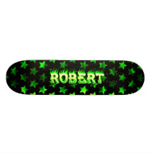 Planche à roulettes verte de Skatersollie du feu d