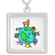 Planète animale pendentifs