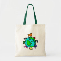 Planète animale sacs de toile