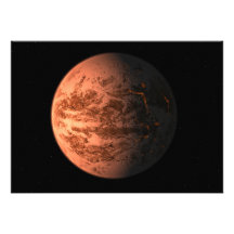 Planète terrestre superbe de Gliese 876 D de la te Cartons D'invitation