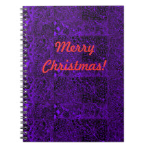 Planificateur de vacances de pourpre royal carnet à spirale