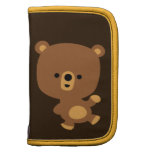 Planificateur mignon d'ours de "bon Vibe" de bande pochettes folios