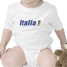 Plante grimpante de bébé du football de l'Italie T-shirt