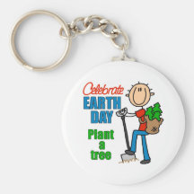 Plantez un arbre Keychain Porte-clé