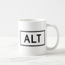 Plaque de rue d'alt tasse