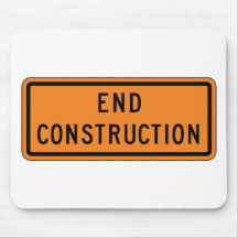 Plaque de rue de construction d'extrémité tapis de souris