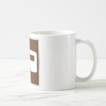 Plaque de rue de remorque mug