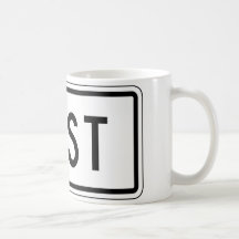 Plaque de rue est mug