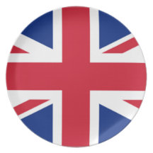 plat britannique de drapeau assiettes pour soirée