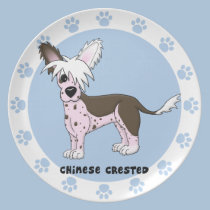 Plat crêté chinois de bande dessinée assiettes