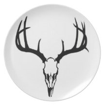 Plat de bâti de crâne assiettes pour soirée