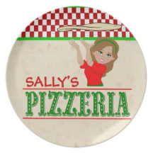 Plat de la pizzeria de la sortie assiette pour soirée