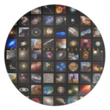 Plat de télescope spatial de Hubble Assiette