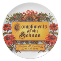 Plat de temps de Noël Assiettes