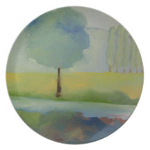 Plat de vallée d'image assiette pour soirée