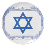Plat décoratif de cadre d'étoile de David Assiettes